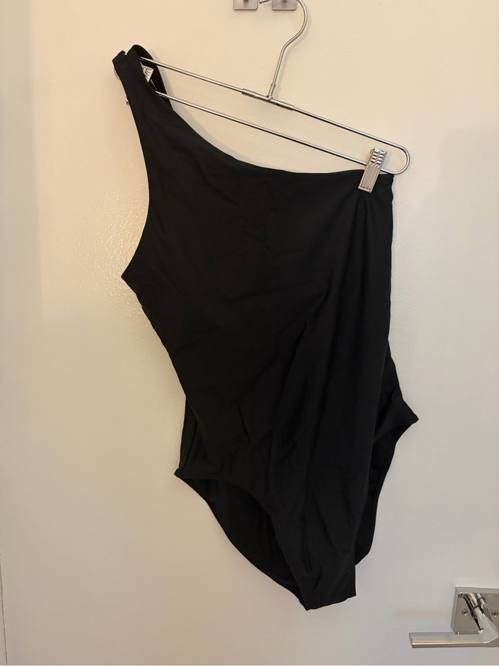 Quince Italian One Shoulder One-Piece Swimsuit M